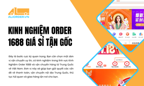 Kinh Nghiệm Order 1688 Giá Sỉ Tận Gốc