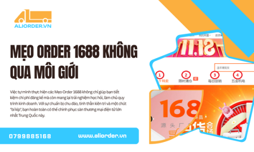 Mẹo Order 1688 Không Qua Môi Giới